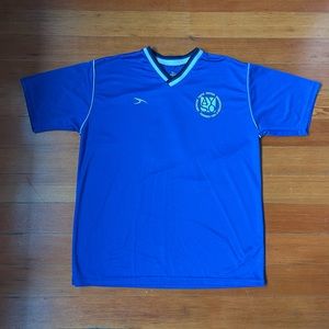 Men’s Score Medium soccer V-neck jersey AYSO Blue